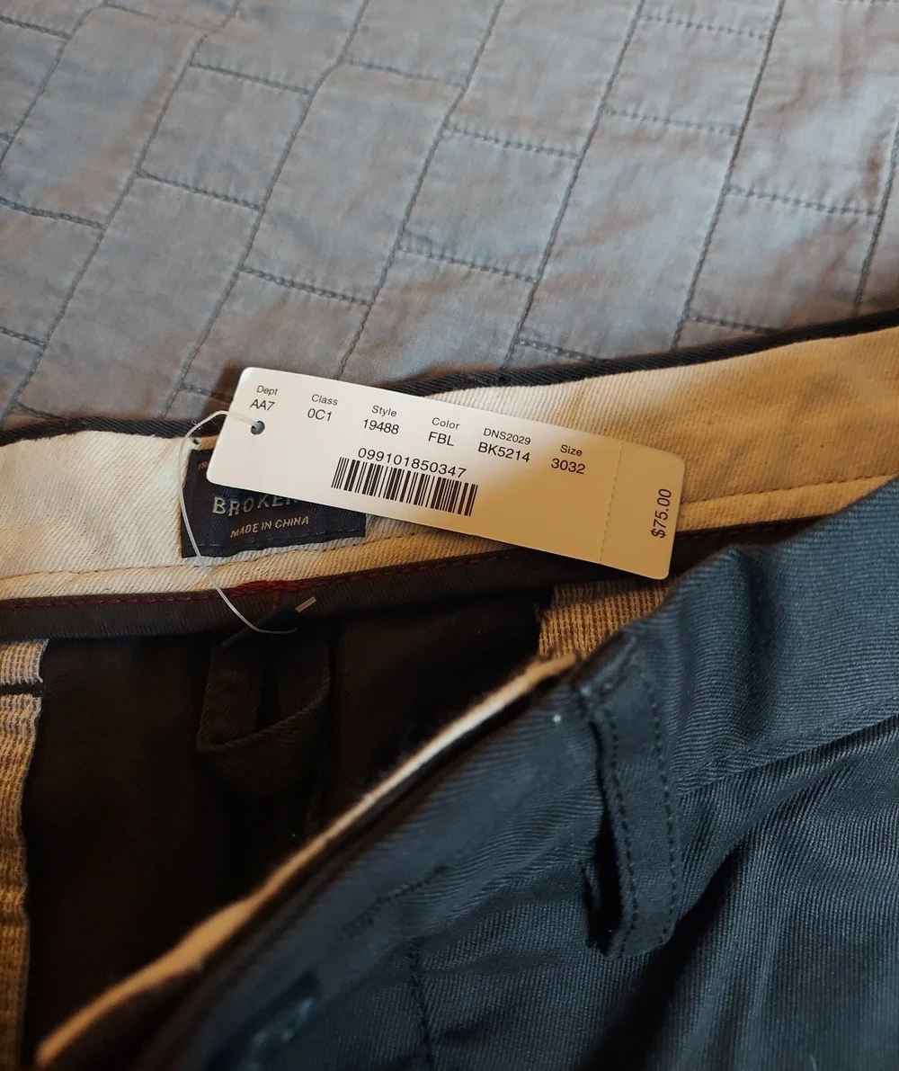 J. Crew Faded Black Chino Pants